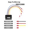 QWORK Wireless Remote Control Winch Kit - 12V, 250A, Steel,