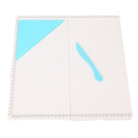 Scoring Board, 320x320mm Paper Trimmer Scoring Board Craft Paper Cutter with Triangular Tool, Mini ScoreBoards for Card Making Paper Crafting
