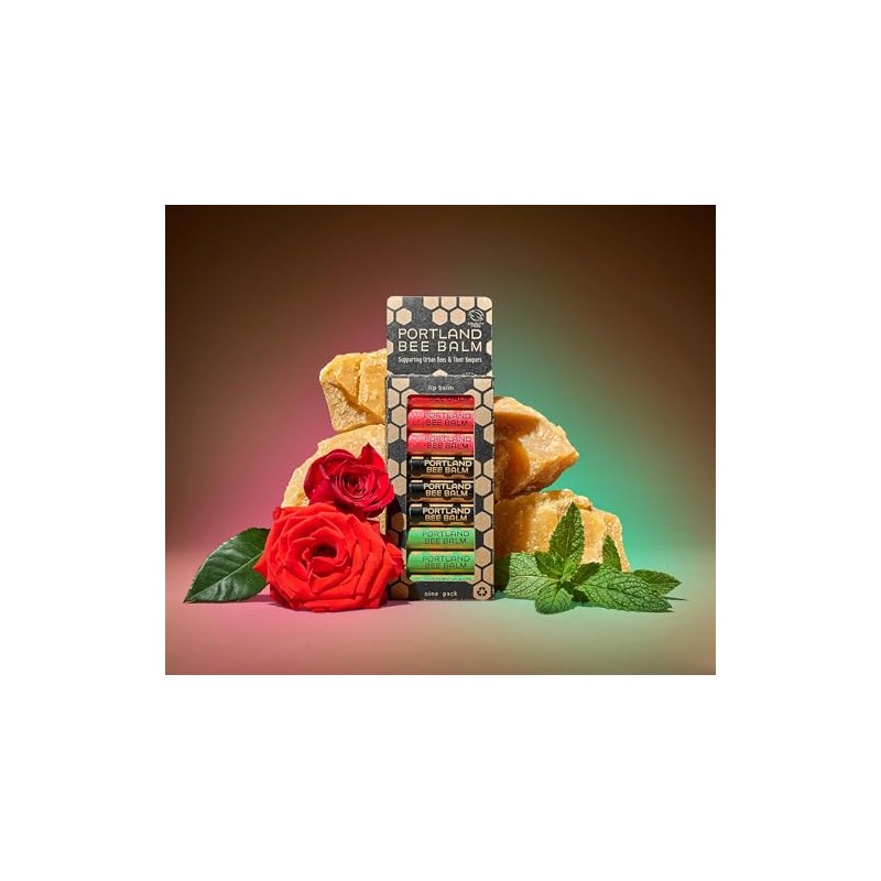 Portland Bee Balm Bálsamo Labial Natural Natural Beeswax Lip Balm,