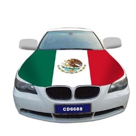 Mexico Flag Car Hood Cover, Universal Fit, Weather-Resistant, for Cars Trucks SUVs