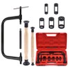 Swpeet 13Pcs Black Valve Spring Compressor Tools Assortment Kit, Including
