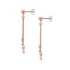Elli Geo Basic Women's Earrings Chain Circle Bar in 925