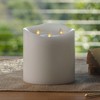 Luminara Tri-Flame Grand Flameless Candle 5.8" x 5.7" Moving Flame