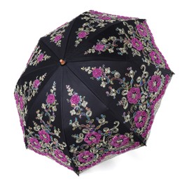 BABEYOND Lace Parasol Uv Umbrella - UPF50+ Vintage Flower Embroidered Umbrella for Wedding Party and Photo Shooting