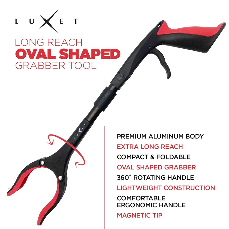 Grabber Reacher Tool 19 Inch Long, Foldable Pick Up Stick