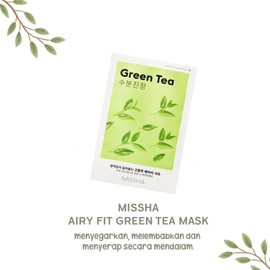 Missha Airy Fit Green Tea Sheet Mask 19g