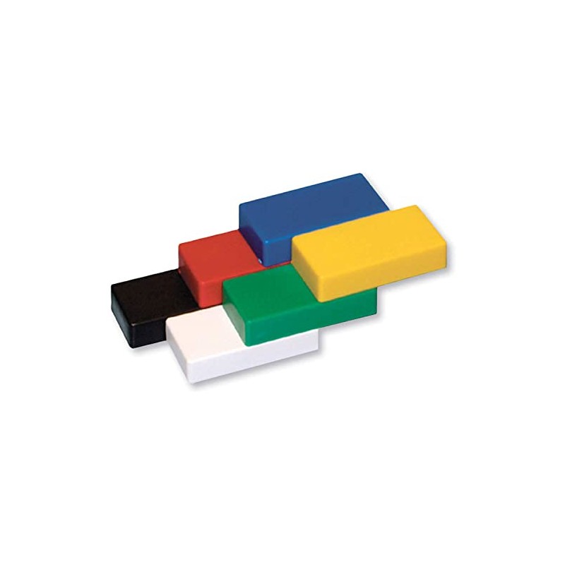 Ceramic Magnets, Rectangle, Assorted, PK6