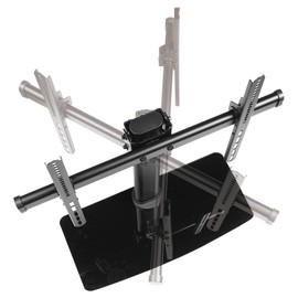 kenable Universal Pedestal Swivel & Tilt TV Stand Glass for 32 to 55 TVs