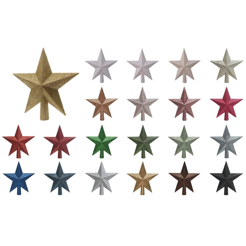 KAE Christmas Tree Topper Star Plastic