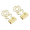 100 Pcs Mini Binder Clips Flower Shape Strong Clamping Force