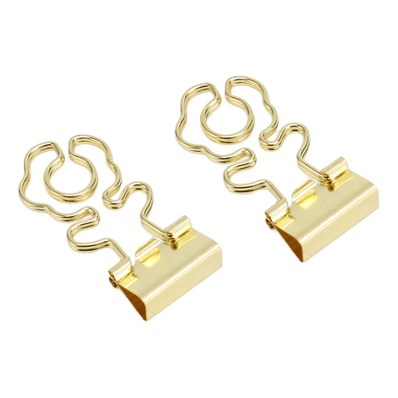 100 Pcs Mini Binder Clips Flower Shape Strong Clamping Force