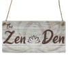 Second Ave The Zen Den Relax Wooden Hanging Rectangle Home