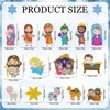 Whaline 15Pcs Christmas 5D Diamond Drawing Keychain Kit DIY Handmade