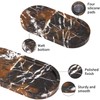 Oval Marble Bathroom Vanity Tray, Natural Luxury Marble Home Kitchen