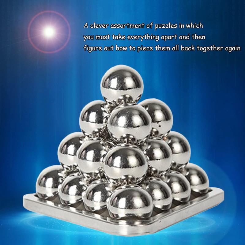 RoseFlower 15 pcs IQ Test Puzzle Metal Wire Puzzles Mind
