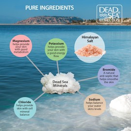 Dead Sea Collection Himalayan Bath Salts – Pure Dead Sea Minerals and Himalayan Pink Salt - Nourishing Soothing and Relaxing Skin and Muscle – 34.2 Oz