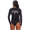 Billabong Women's Classic Long Sleeve Rashguard, Black, Small