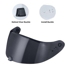 VCOROS Helmet Shield for R420 - R420 Helmet Visor Motorcycle Face Shield Helmet Accessories Replacement for R420(Black)