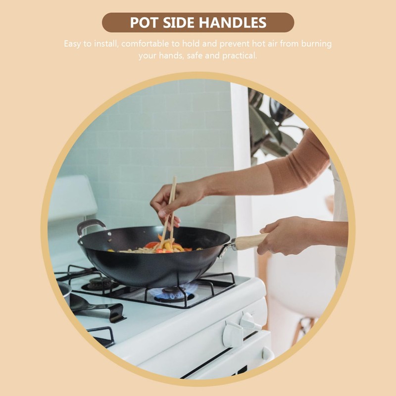 Cabilock 4PCS Universal Pot Lid Cover Knob Handle Stainless Steel