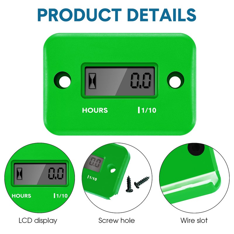 Inductive Hour Meters Digital Engine Hour Meter Automatically Shutdown for