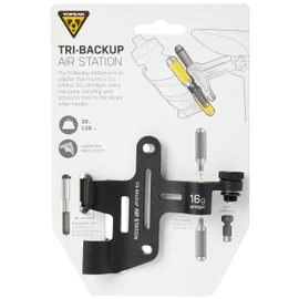 TOPEAK Tri-Backup Air Station Bicycle Accessories Unisex Adult, Black, One Size