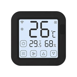 Thermostat, Tuya Smart Thermostat, Tuya Smart WiFi IR Air Conditioner Controller, Thermostat with LCD Display App Control, Temperature Humidity Sensor Monitor, Compatible with Alexa Google Home