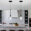 cenzoz Modern Kitchen Island Pendant Lights Black LED Dimmable Chandeliers