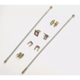 Gearhead Enterprises Mustang II 2 GM Metric Bradied SS Brake Hose Line Kit Front End IFS Street Rod