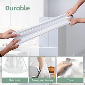 150 Counts Drawstring Bin Bags, 12L White Bin Bag Liners, Tear Resistant Everyday Refuse Sack, Unscented Garbage Bags For Bedroom, Bathroom, Office, Mini Trash Can & Small Bins Rubbish Bags, 45x50cm