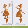 Storm's Gartenzaubereien Flower Stake Girl with Dandelion and Bird Set