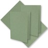 25 x Green Vintage Kraft Paper Folding Cards 105 x