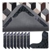 HATOOLHA 8pcs Non Slip Rug Sticker Pads, Washable Corner Side