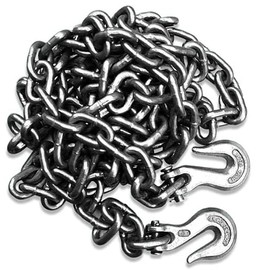 Voyager Tools Heavy Duty Metal Tow Chain 5/16" X14' Chain with Hooks