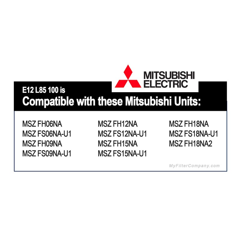 Mitsubishi Electric E12 L85 100 Nano Platinum Mini Split Filter