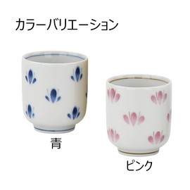 [Butsugawa Buddhist Altar Tea Cup] Tea Cup Buddhist Altar, Flower Scattering, Blue, 1.8