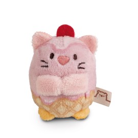 NICI My Mochi Cuddly Toy Cat Angy Soft Ice Cream 5 cm Pink - Soft Toy Made of Soft Plush, Cute Plush Toy for Cuddling and Playing, for Children and Adults, Great Gift Idea