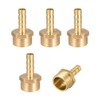 sourcing map Brass Hose Barb Fitting,Connector,6mm Barb x G3/8 Male