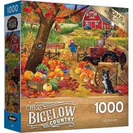 Rose Art - Chris Bigelow - Cosecha de otoño - Rompecabezas de 1000 Piezas para Adultos