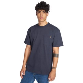 Dickie's Men's Heavyweight Crew Neck Short Sleeve Tee Big-tall,Dark Navy,X-Large Tall