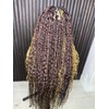 Full Lace Brown and Honey Blonde Two Tone Bobo Knotless