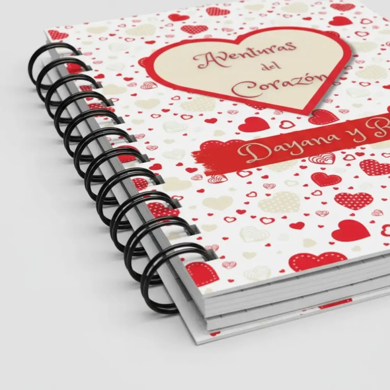 Diario Para Parejas Personalizada Aventuras Del Corazon