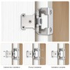 Probrico 50 Pack (25 Pairs) Brushed Nickel Cabinet Hinges, 1/2"