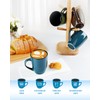 Ceramic Mugs 14oz,Set of 6,Large Ceramic Coffee Mugs for Men,
