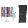 10PCS Tap Extractors with 3 Auxiliary Wrench Stainless Steel Stripped