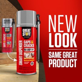 Great Stuff Great Stuff 99108824 Smart Dispenser Gaps & Cracks, Cream, 12 Ounce