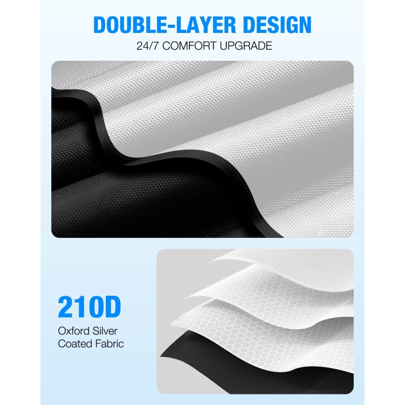 NEVERLAND 1PCS Foldable Windshield Sunshade 210D Oxford Sun Visor UV