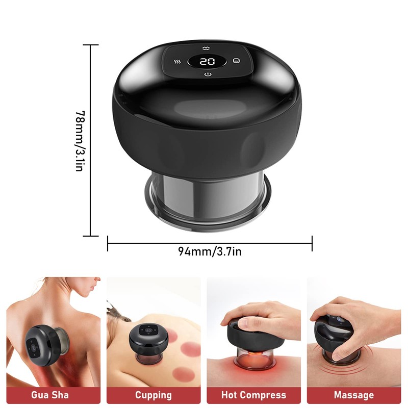 Smart Cupping Set, Electric Automatic Heating Multi Gear Cupping Massager