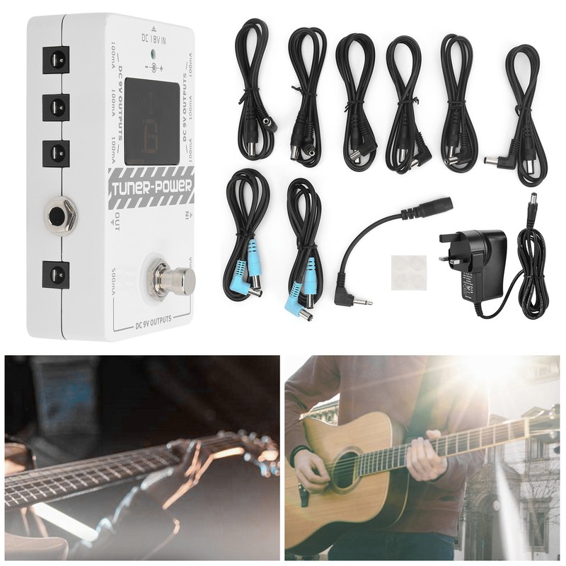 Tuner Power Supply 2‑in‑1 Electric Guitar Tuning Effects 8‑Way Isolated