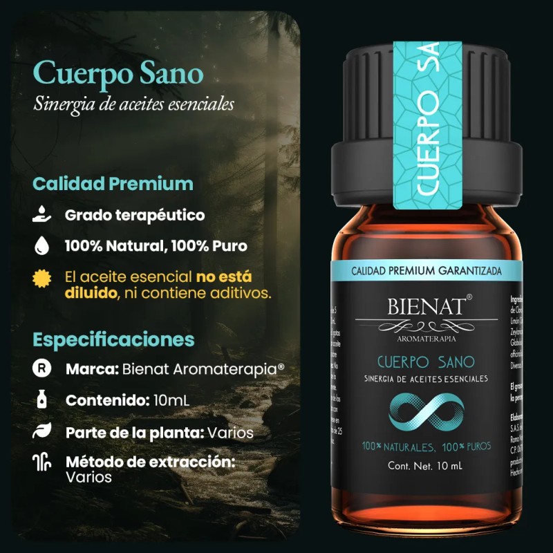 Mezcla De Aceites Esenciales Cuerpo Sano 10ml