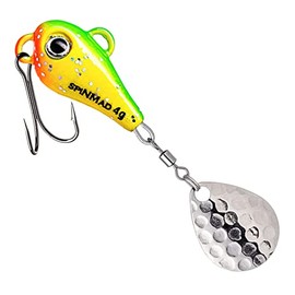 SpinMad 4 g lead head spinner - jig spinner, colour: favourite bait: green lemon